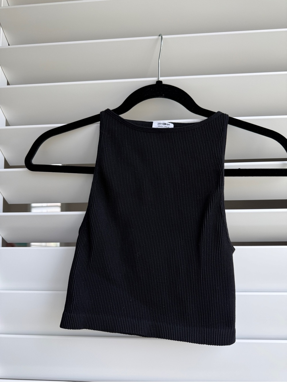 Cotton On Black Ribbed Tank Top
